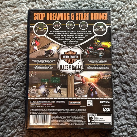 PS2 HARLEY DAVIDSON RACE TO THE RALLY - Picture 3 of 3